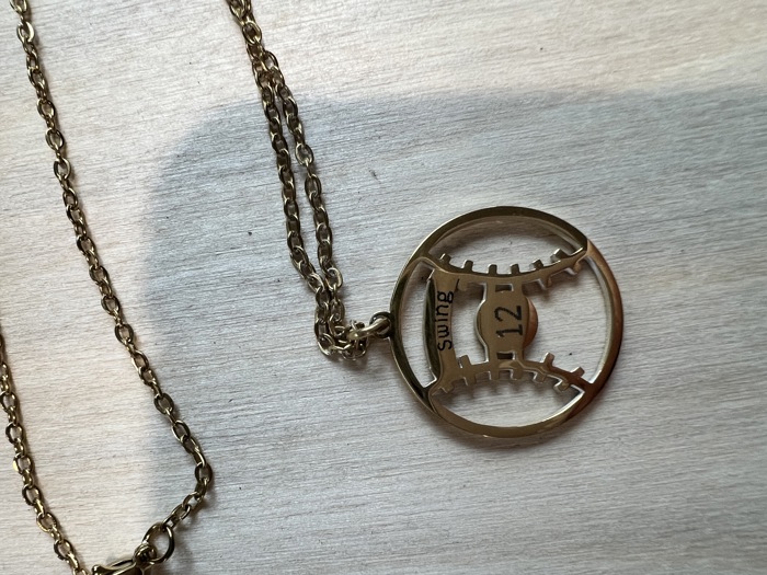 Personalized Laser Engraved Baseball/ Softball Necklace - Personalized Gifts