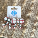  Holiday Plaid Bow Earrings – Handcrafted in the Outer Banks - Gifts for Women