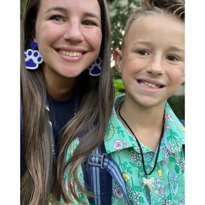 Paw Print Seed Beaded Earrings – Show Your Team Spirit! ✨🐾  Spring Sports Team Pride 