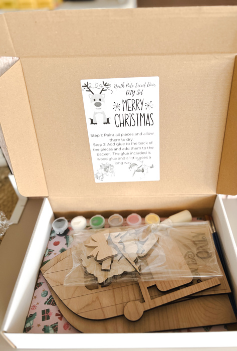 Kids' Christmas DIY Elf Magic Door Painting Kit 