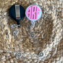  Personalized Acrylic Monogram Badge Reels Patterned Acrylic Gift