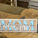  Personalized Mom Name Sign with Kids Names | Custom Mother’s Day Gift