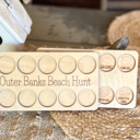  OBX Beach Hunt Scavenger Hunt Board | Kids Beach Activity | Coastal Travel Toy | Outer Banks Vacation Gift | Wooden Beach Treasure Hunt