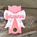  Personalized Tumbler Topper with Bow | Custom Acrylic Cup Charm Lid Accessory