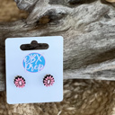  Mini Teacher + Girl Stud Earrings – Hand Painted Birch Wood
