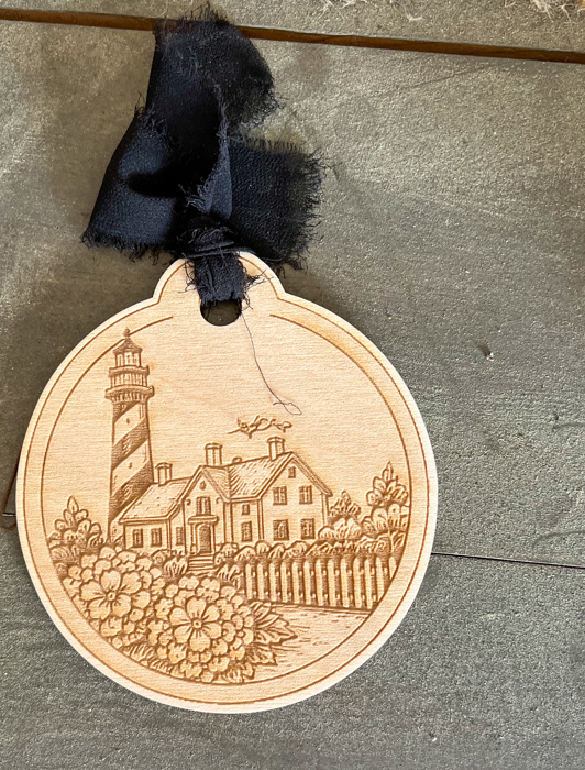 Coastal Garden Lighthouse Ornament / Car Charm
