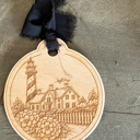  Coastal Garden Lighthouse Ornament / Car Charm