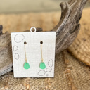  Sea Glass Drop Earrings | Coastal-Inspired Frosted Acrylic Dangle Earrings | Beach Lover Gift | Summer Jewelry