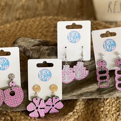 Preppy Trellis Earring Collection – Handmade in the OBX
