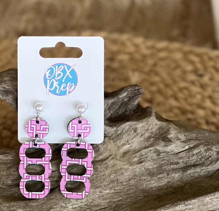 Preppy Trellis Earring Collection – Handmade in the OBX