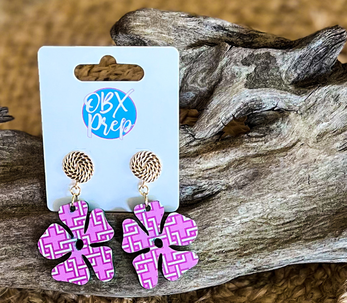 Preppy Trellis Earring Collection – Handmade in the OBX