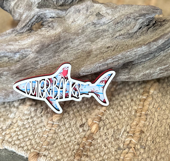 Personalized Coastal Critters Magnet | Custom Beach Name Magnet | Lobster, Shrimp & Crab Layered Magnet | Beach House Gift