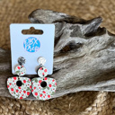  Strawberries on the Vine Plump Hoop Earrings – Handmade in OBX