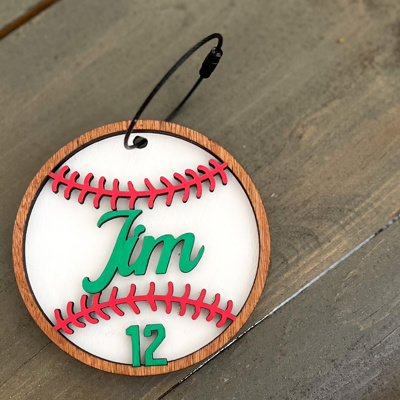 Custom Sports Bag Tag – Personalized & Hand Painted in the OBX