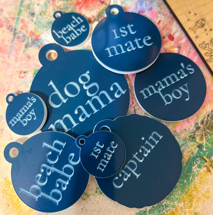 Custom Dog Tag & Matching Owner Keychain