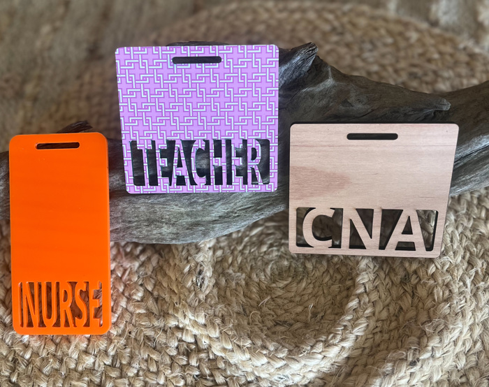 Custom Badge Buddy – Personalized Acrylic ID Tag