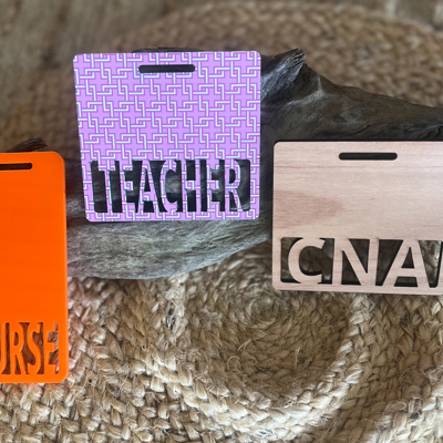 Custom Badge Buddy – Personalized Acrylic ID Tag
