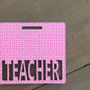 Pattern Acrylic Horizontal Custom Badge Buddy – Personalized Acrylic ID Tag