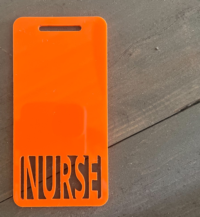 Custom Badge Buddy – Personalized Acrylic ID Tag