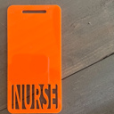 Acrylic - Vertical Custom Badge Buddy – Personalized Acrylic ID Tag