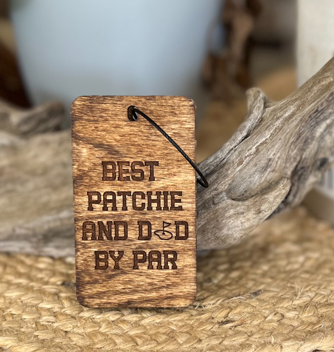 Handmade Best Dad by Par Custom Personalized Golf Bag Tee Organizer Clip