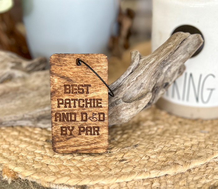 Handmade Best Dad by Par Custom Personalized Golf Bag Tee Organizer Clip