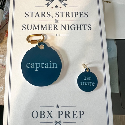 Custom Dog Tag & Matching Owner Keychain