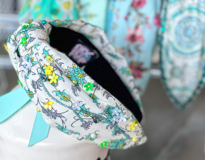Carova Beaded Top Knot Headband - Spring Preview Fresh Styles  