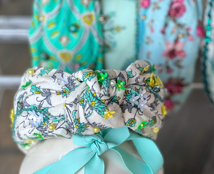 Carova Beaded Top Knot Headband - Spring Preview Fresh Styles  