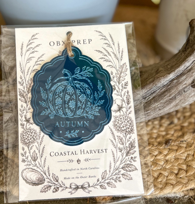 Coastal Harvest Engraved Ornaments | Blue & White Acrylic or Baltic Birch