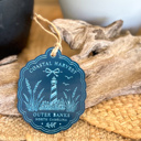 Acrylic Lighthouse Coastal Harvest Engraved Ornaments | Blue & White Acrylic or Baltic Birch
