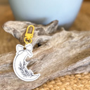  Coastal Harvest Crescent Moon Bag Charm & Keychain