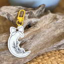  Coastal Harvest Crescent Moon Bag Charm & Keychain