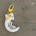  Coastal Harvest Crescent Moon Bag Charm & Keychain
