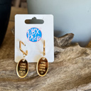  Live Loud, Love Local Mirror Acrylic Statement Earrings