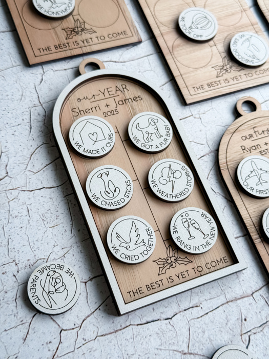 Our Story Personalized Milestone Ornament