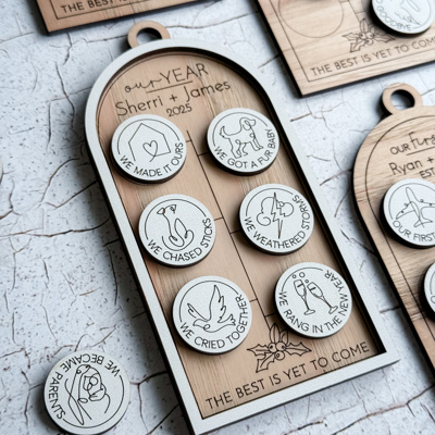 Our Story Personalized Milestone Ornament