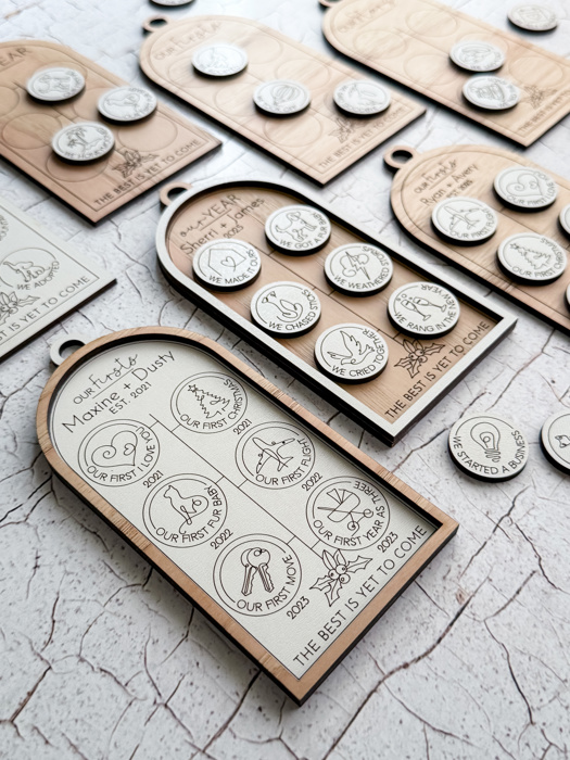 Our Story Personalized Milestone Ornament