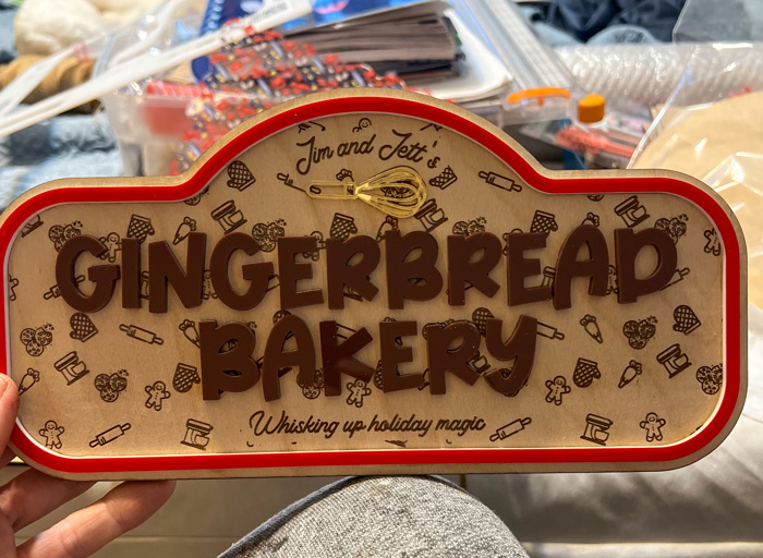 Personalized Kids’ Gingerbread Bakery Sign