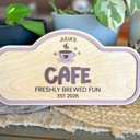  Personalized Kids Play Sign | Custom Pretend Play Shop Sign | Playroom Decor