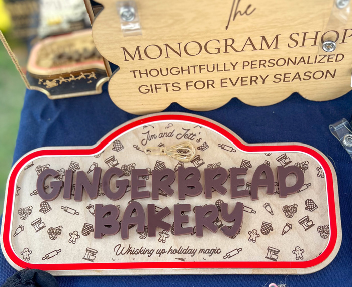 Personalized Kids’ Gingerbread Bakery Sign