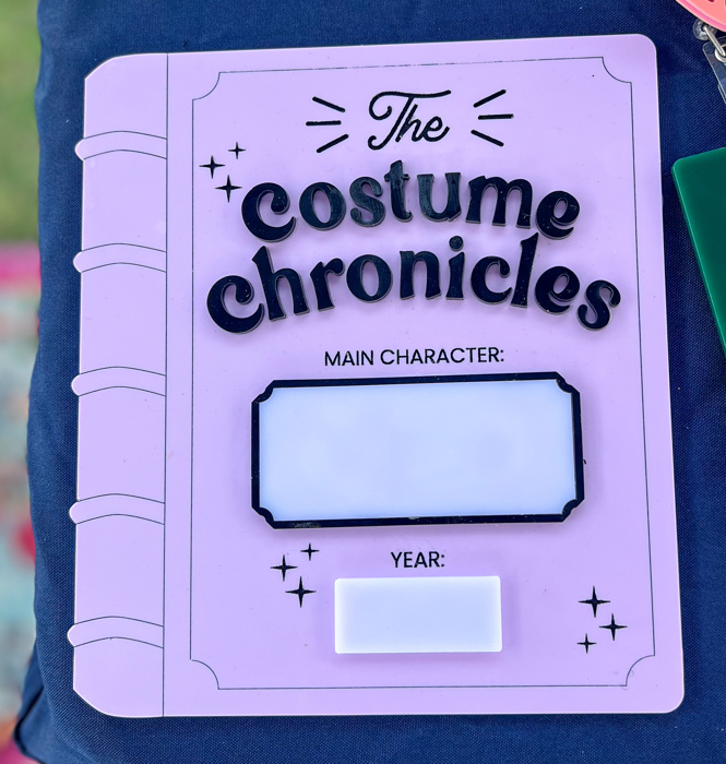 Reusable Costume Chronicles Halloween Sign
