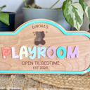  Personalized Kids Play Sign | Custom Pretend Play Shop Sign | Playroom Decor