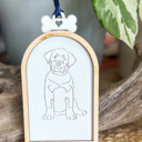 Rottweiler  Personalized Dog Christmas Pet Name and Dog Breed Engraved Christmas Ornament 
