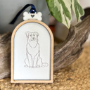 Australian Shepherd Personalized Dog Christmas Pet Name and Dog Breed Engraved Christmas Ornament 