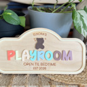  Personalized Kids Play Sign | Custom Pretend Play Shop Sign | Playroom Decor