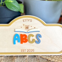  Personalized Kids Play Sign | Custom Pretend Play Shop Sign | Playroom Decor