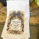  Christmas on the Coast Waffle-Weave Tea Towel
