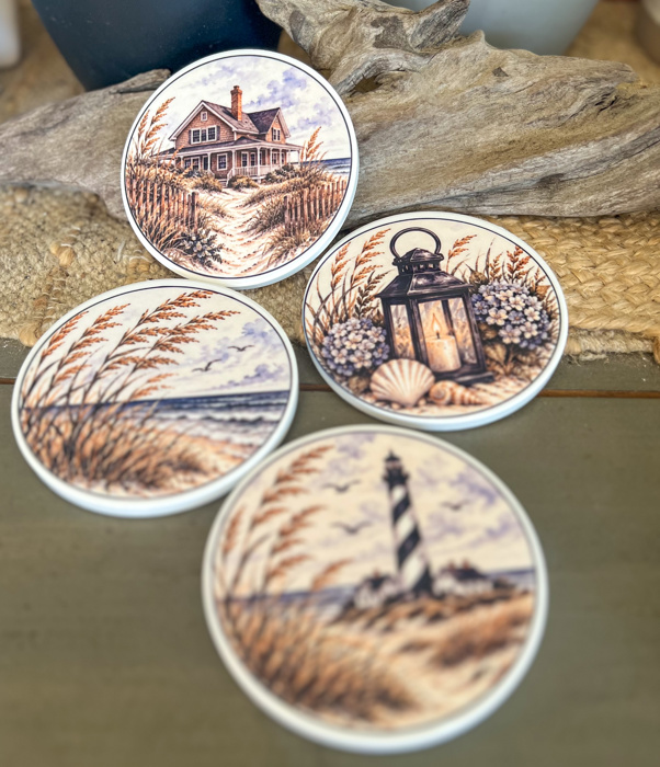 October on the Coast Ceramic Coasters – Mix & Match