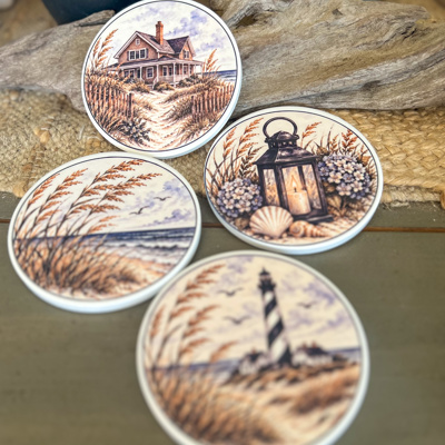 October on the Coast Ceramic Coasters – Mix & Match
